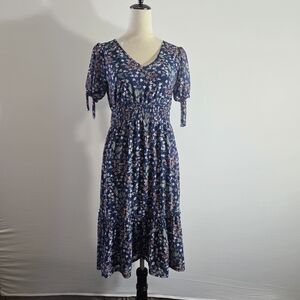 Ember Floral Blue Dress Size M